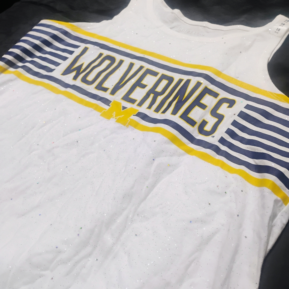 Fifth & Ocean Michigan Wolverines Tank Top Womems Plus Size 18 Athleisure Gym
